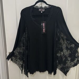 Dolls Kill Trickz n Treatz Lace Bat Wing Dress